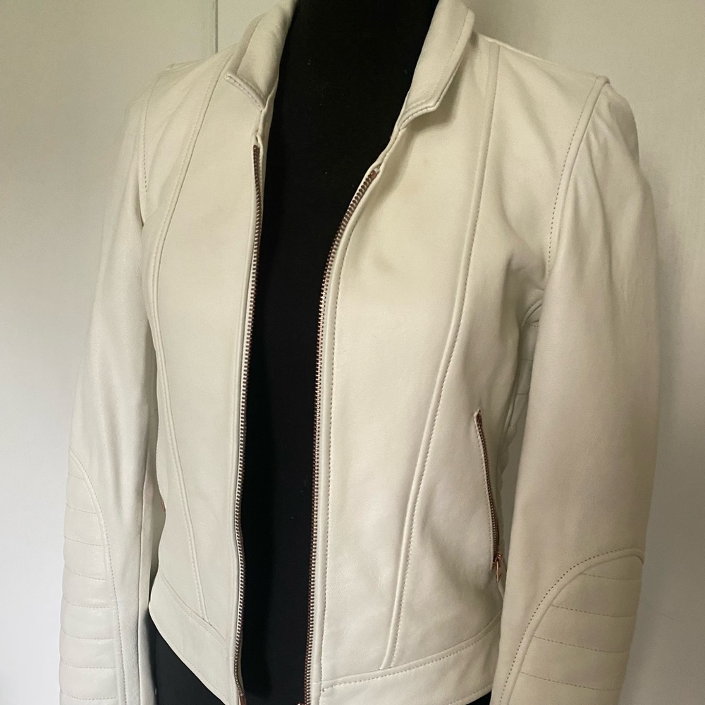 J crew leather jacket